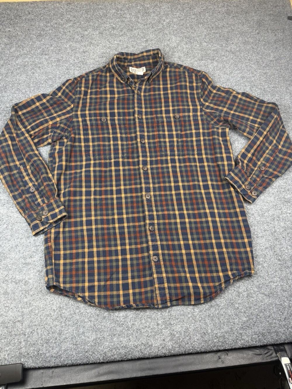 Duluth Trading Co Free Swingin Flannel Shirt Mens Large Tall Plaid
